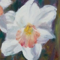 Daffodils Painting by Julie Mason