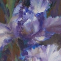 Iris Painting by Julie Mason